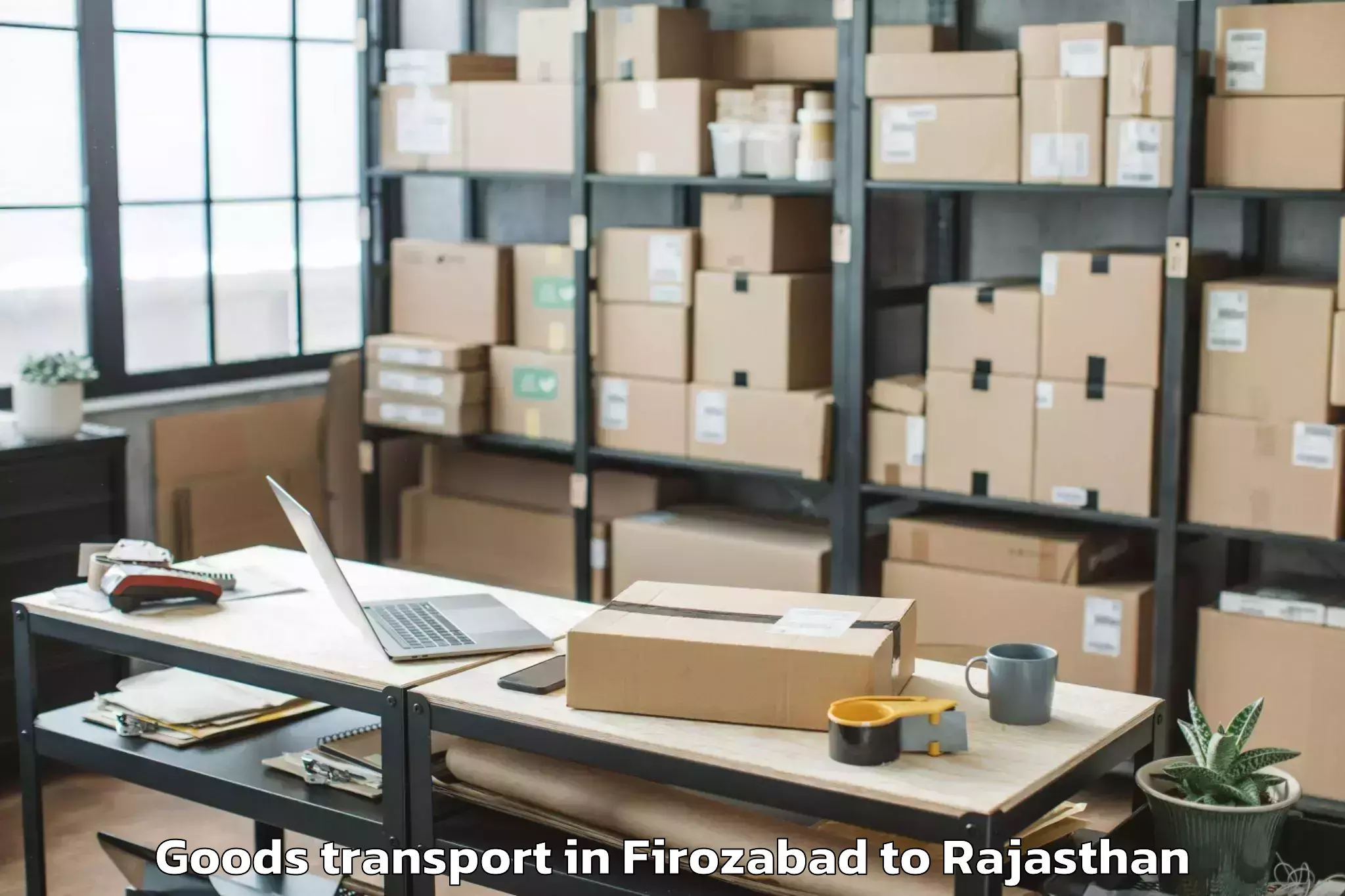 Comprehensive Firozabad to Badnor Goods Transport